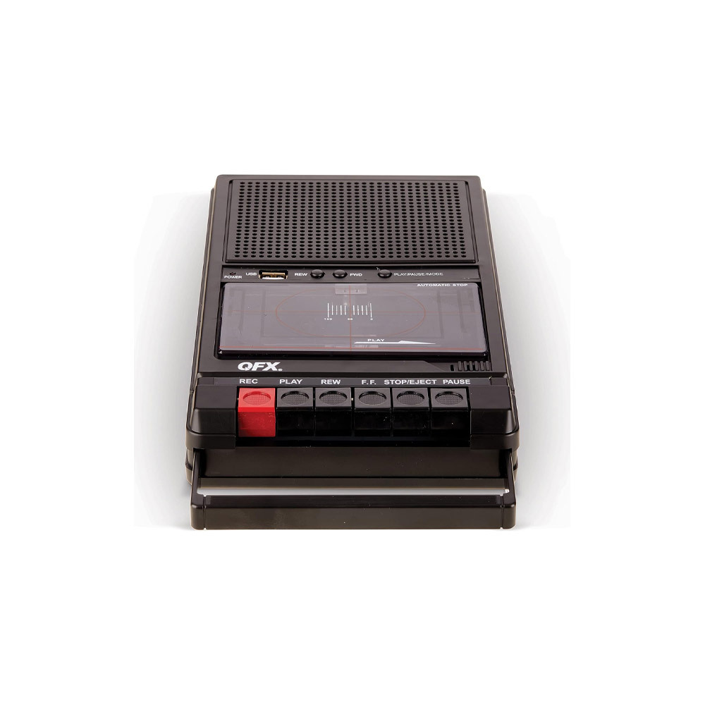 QFX RETRO-39 슈박스 테이프 레코더 USB 플레이어 - 알파앤오메가