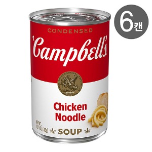 Campbells 캠벨 치킨 누들 스프 305g X 6캔 - 알파앤오메가