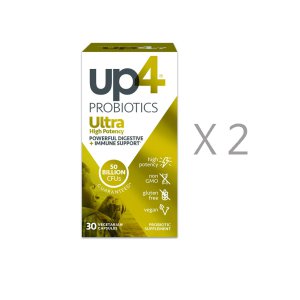 UP4 유산균 울트라 프로바이오틱스 30캡슐 X 2병 - 알파앤오메가