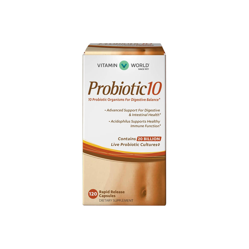 비타민월드 프로바이오틱스 10 유산균 120캡슐 - 알파앤오메가