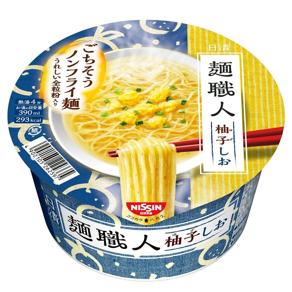 닛신 면장인 유자소금맛 라멘 컵라면 76g X 12팩 - 알파앤오메가